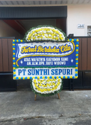 Papan Bunga Duka di Tabongo